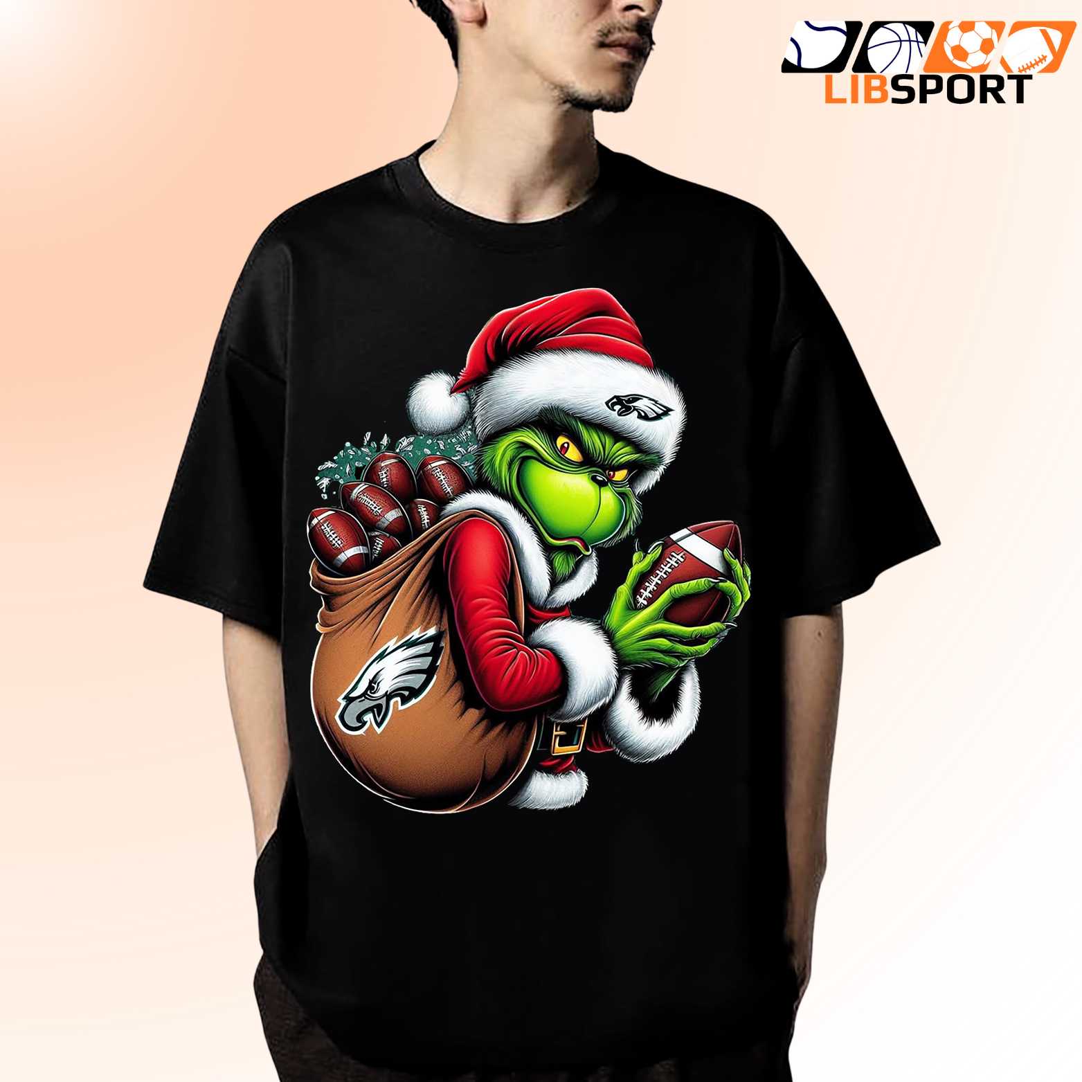 Eagles Holiday Grinch Shirt, Funny Christmas Football Tee, Unisex Fan Gift